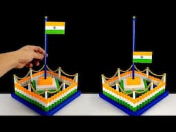 Flag Hoisting Craft DIY / Independence day / How to make Indian flag with paper / 15th August craft