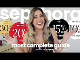 SEPHORA SALE RECOMMENDATIONS : THE MOST COMPLETE BEAUTY GUIDE EVER MADE in EVERY CATEGORY