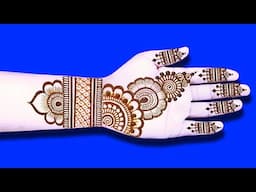 easy simple front hand mehndi design | latest wedding mehndi design | Mehandi ka design | mehendi