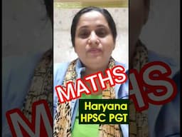 Maths hpsc interview | Haryana Pgt mathematics interview questions