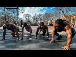 Calisthenics Workout in NYC Park with @BrolyGainz007 @akeemsupreme2 @MasterRoshie729 ​⁠