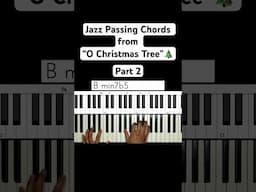 Here are the rest of the Jazz Passing Chords from “O Christmas Tree”🎄 #piano  #jazz #christmas