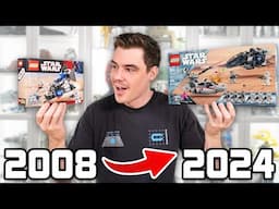 LEGO Star Wars IMPERIAL DROPSHIP & REBEL SCOUT SPEEDER Battle Packs Comparison! (2008, 2019, & 2024)