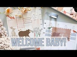 Plan With Me - Baby Boy Spread - New Grandmother! Classic Vertical Happy Planner - Nov 2024