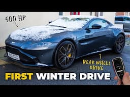 How Dangerous Is my 503HP RWD Aston Martin on Winter Roads?