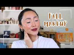 Fall Makeup | Natural face & red lips 🍂💄