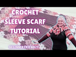 Diamond Granny Stitch | Sweater Scarf with Sleeves - Full Tutorial