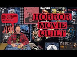 BOO ! 👻 I made a Horror Movie Quilt.  Happy Halloween !