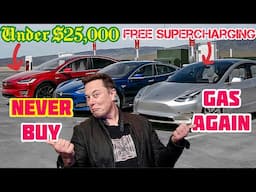 Buying A Used Tesla, With Free Supercharging, for under $25,000 May Be A Good Idea For You in 2024!