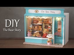 [4K] The Bear Story || DIY Miniature Dollhouse Kit - Relaxing Satisfying Video