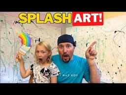 FUN SPLATTER ART Project with the Kids!