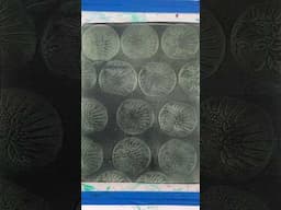 Gel Printing with 2 BottleCaps for a Pattern #shorts #gelprinting