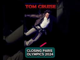 Tom Cruise Descending at Paris Olympics 2024 Closing Ceremony #tomcruise  #parisolympics2024