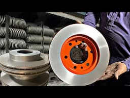 How Car Discs Brakes Rotors are Made || Disc Brake Rotor Truing Made up of Engine Block Scrap