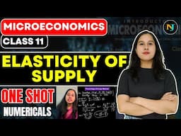 Elasticity of Supply | ONE SHOT | Numericals | Microeconomics | Class 11 | TR Jain | Neha Jangid