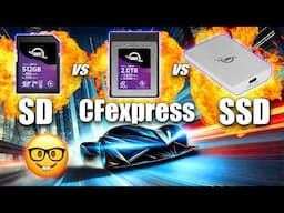 Nerd alert!! 🤓 Copy performance compared; SD vs CFexpress vs SSD