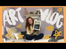 March Art VLOG (Rusty Rose)