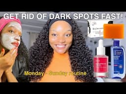 THE PERFECT ROUTINE TO GET RID OF DARK SPOTS ✅| Kojic acid and Anua serum| Monday to Sunday routine