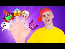 Finger Family Emoji Halloween Song 🧛 More Emotions for Kids