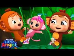 Cheeky Monkeys Song | LITTLE ANGEL 😇 | Lullabies & Nursery Rhymes | Baby Sleep Songs