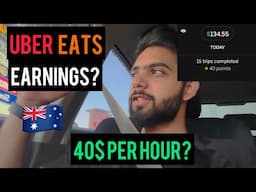 Uber Eats Earnings in Australia 🇦🇺 2023| 40$ Per Hour?