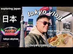 LIVING IN JAPAN 🍜🌇 | exploring tokyo, shibuya crossing & trying ramen!