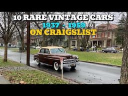 10 Classic Cars For sale From 1937  - 1959 on Craigslist!