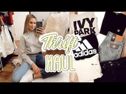 THRIFT WITH ME ☆ my BEST thrift haul + try on ☆ I found DOLCE & GABBANA ☆ + a PHAT GIVEAWAY