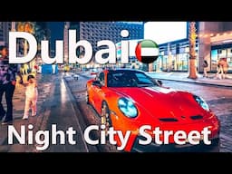 Evening Dubai Street Life JBR Downtown To Dubai Marina Walking tour 4K🇦🇪