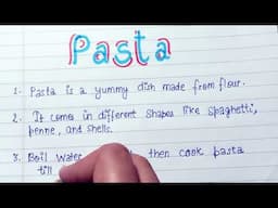 10 lines on Pasta|10 lines on Fast Food (Pasta)