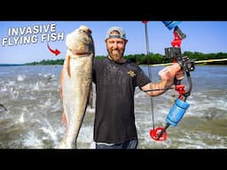 Shooting Invasive Flying Carp with a Bow