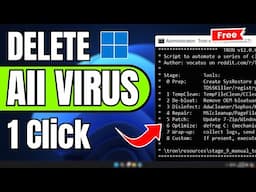 How To REMOVE ALL VIRUS ⚠️ From Windows 10/11 For FREE