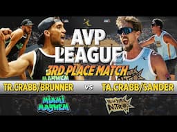 Ta.Crabb/Sander vs Tr.Crabb/Brunner | New York Nitro vs. Miami Mayhem AVP League 3rd Place Match