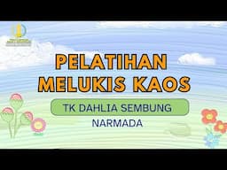 MELUKIS KAOS DARI TK DAHLIA SEMBUNG NARMADA,LOMBOK BARAT DI WISATA EDUKASI JABAL RAHMAH