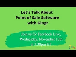 Let's talk about point of sale software with Gingr