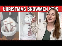 FIVE snowmen DIYs you HAVE to try this Holiday season!!