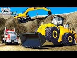 OUR "WHEEL LOADER" BANKRUPT THE GOLD MINE! NEW $375,000 LOADER ON FLAT SURVIVAL - Farming Simulator