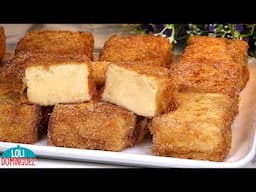 CREMOSA LECHE FRITA DE LA ABUELA. Tradicional y muy cremosa, un sabor exquisito.