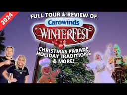 Carowinds Winterfest: FULL Tour & Review | Christmas Parade, Music, Cookie Decorating, & More | 2024