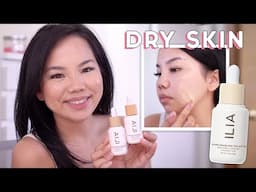 Ilia Super Serum Skin Tint Swatches, Demo & Review | DRY SKIN