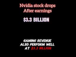 Nvidia stock drops after earnings