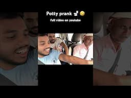 Potty prank in car 🤣 #prank #funny #shorts #youtubeshorts #carprank #carfooling #prankvideo