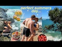 Our Perfect Summers Day Living in Australia Vlog + secret rock pool swimming, hiking, lunch date