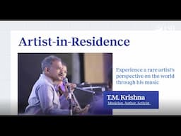 TM Krishna Live in Concert at ISB | Artist-in-Residence Programme