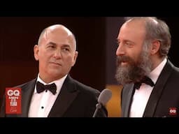 Halit Ergenc giving the GQ award to Ferzan Ozpetek !!!! 15/2/2018