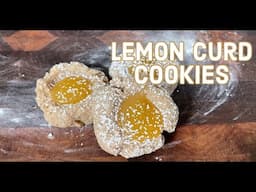 Lemon Curd Cookies ~ Lemon Thumbprint Cookies