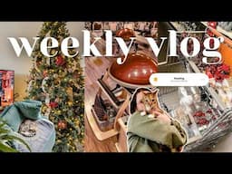 setting up my christmas tree to fa-la-la-feel something | WEEKLY VLOG