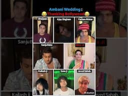 Ambani wedding Thanking Bollywood funny feat. Dr.Sanket Bhosale | Sugandha Mishra | 😂😂😂