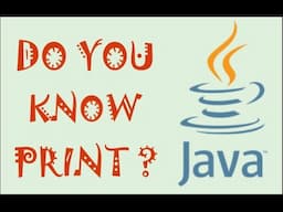 Print in Java