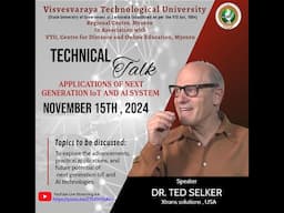 Technical Talk on "Applications of Next Generation IoT and AI Systems"